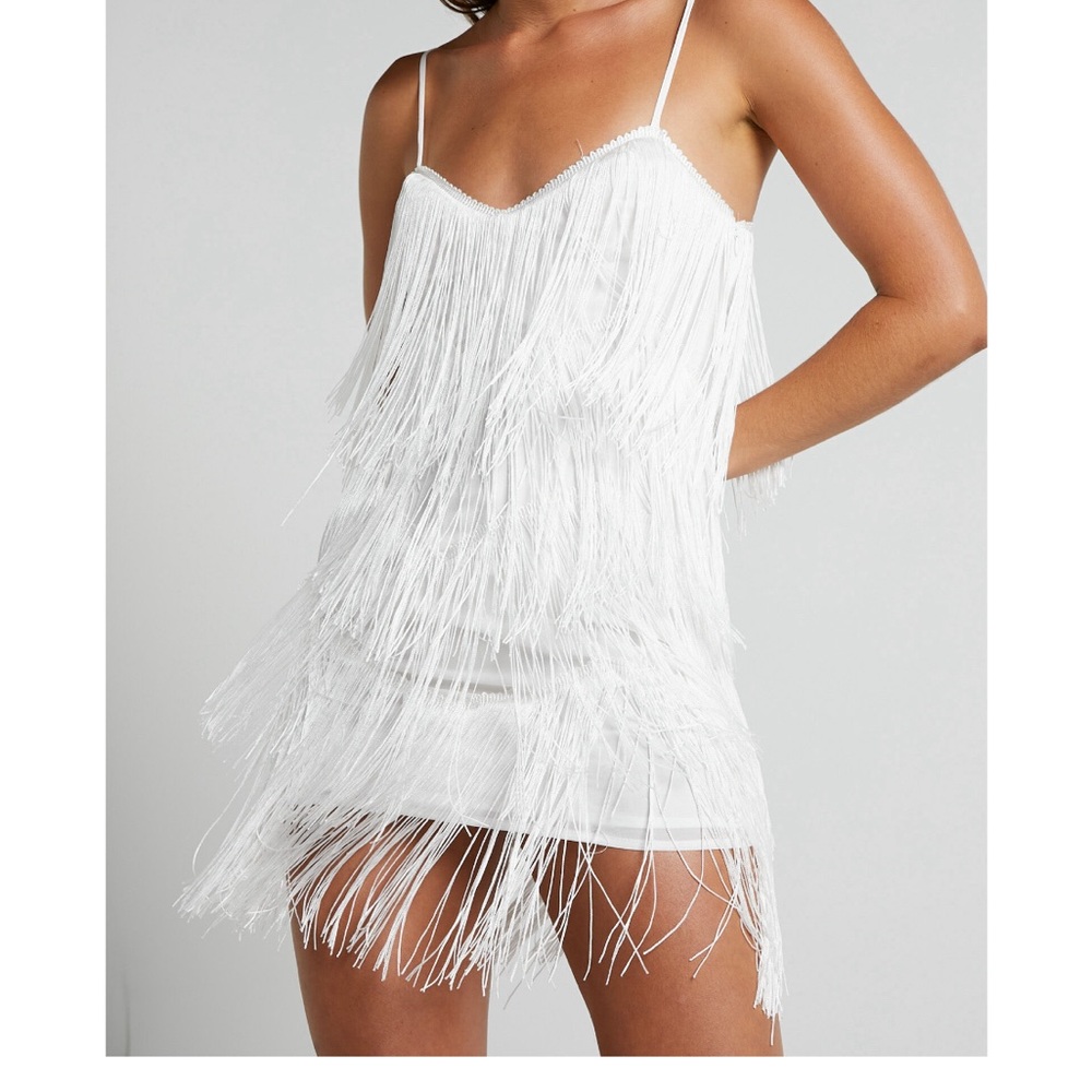 Showpo fringe dress size 12